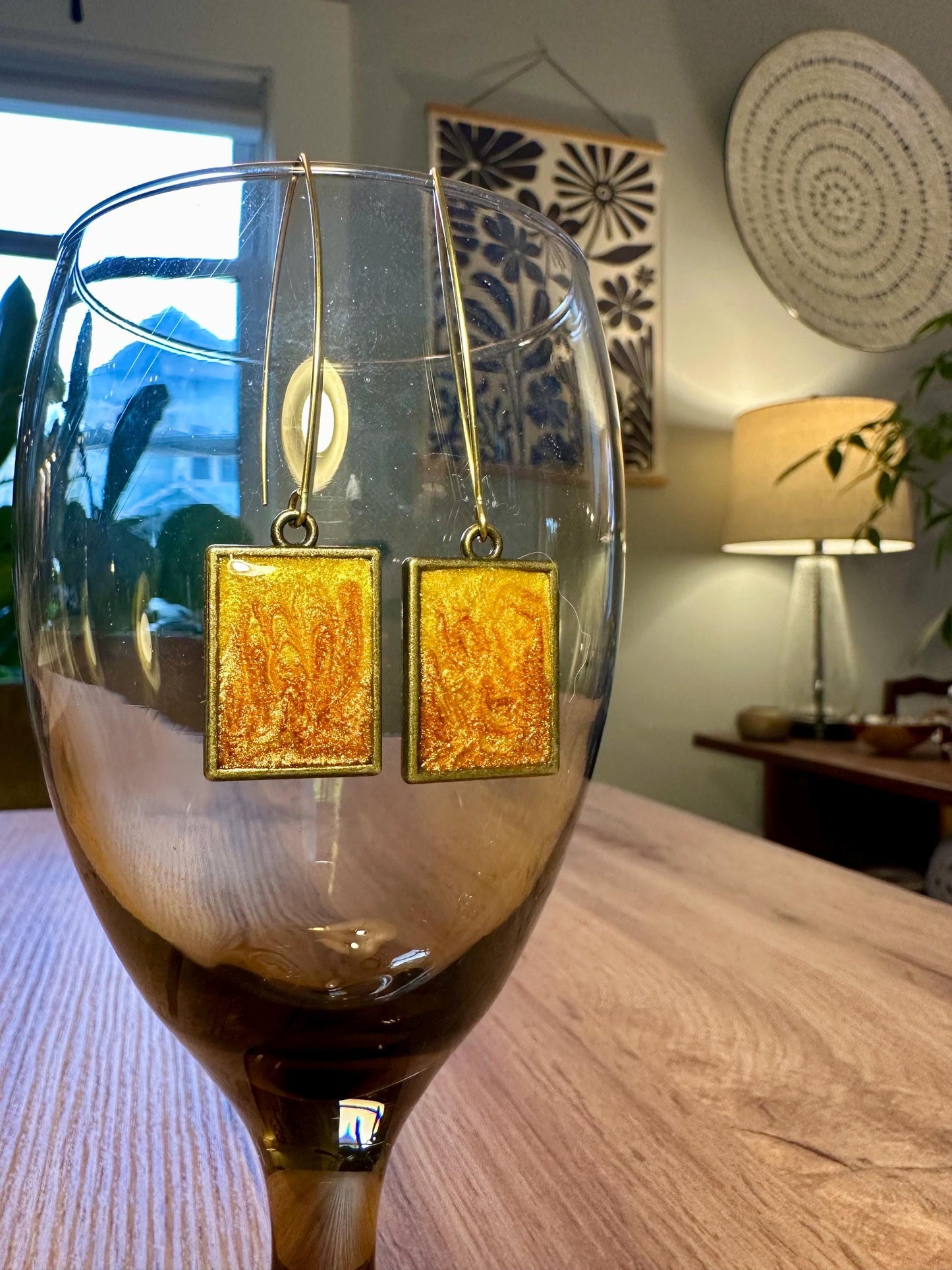 Resin earrings