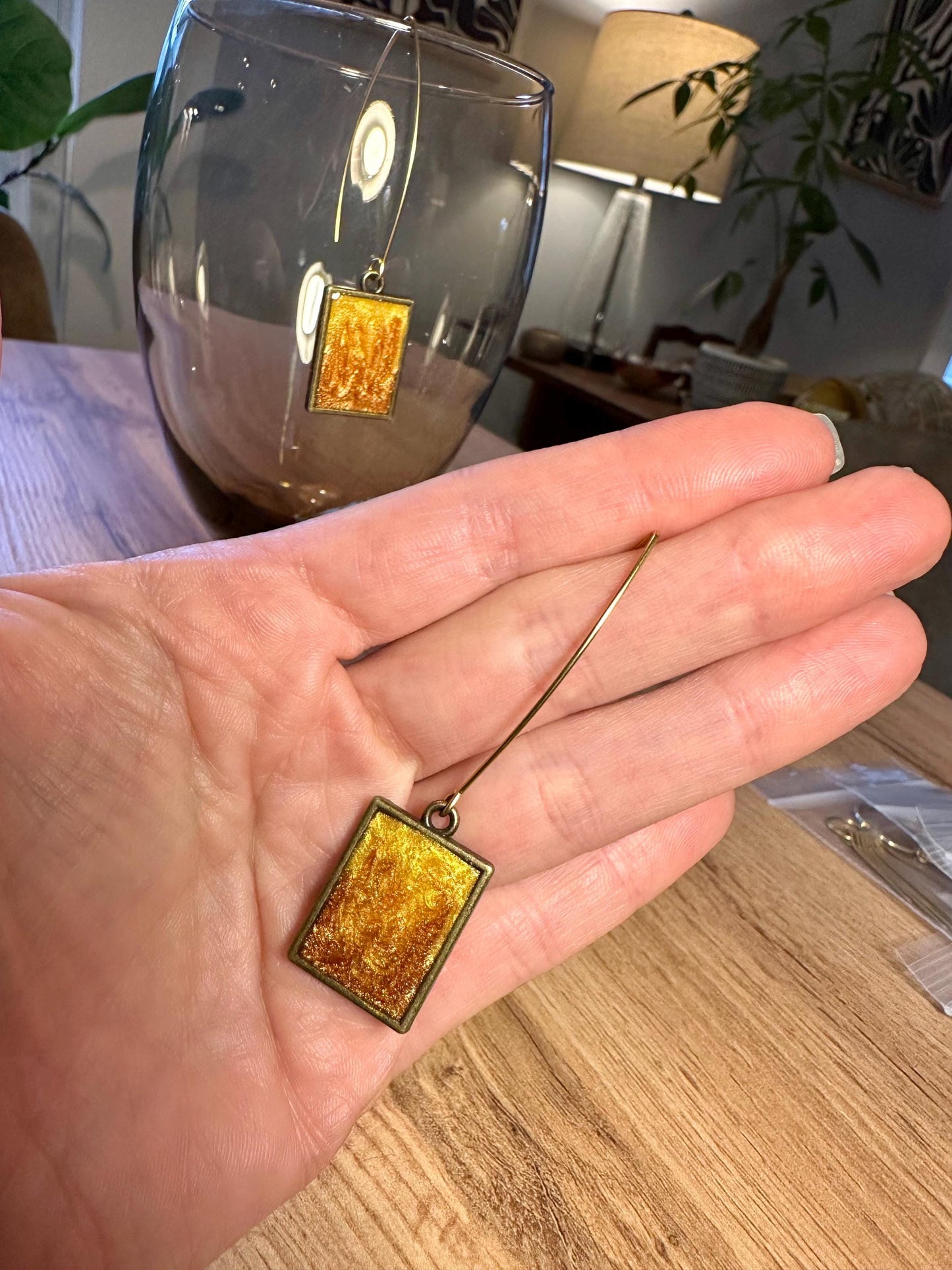Resin earrings
